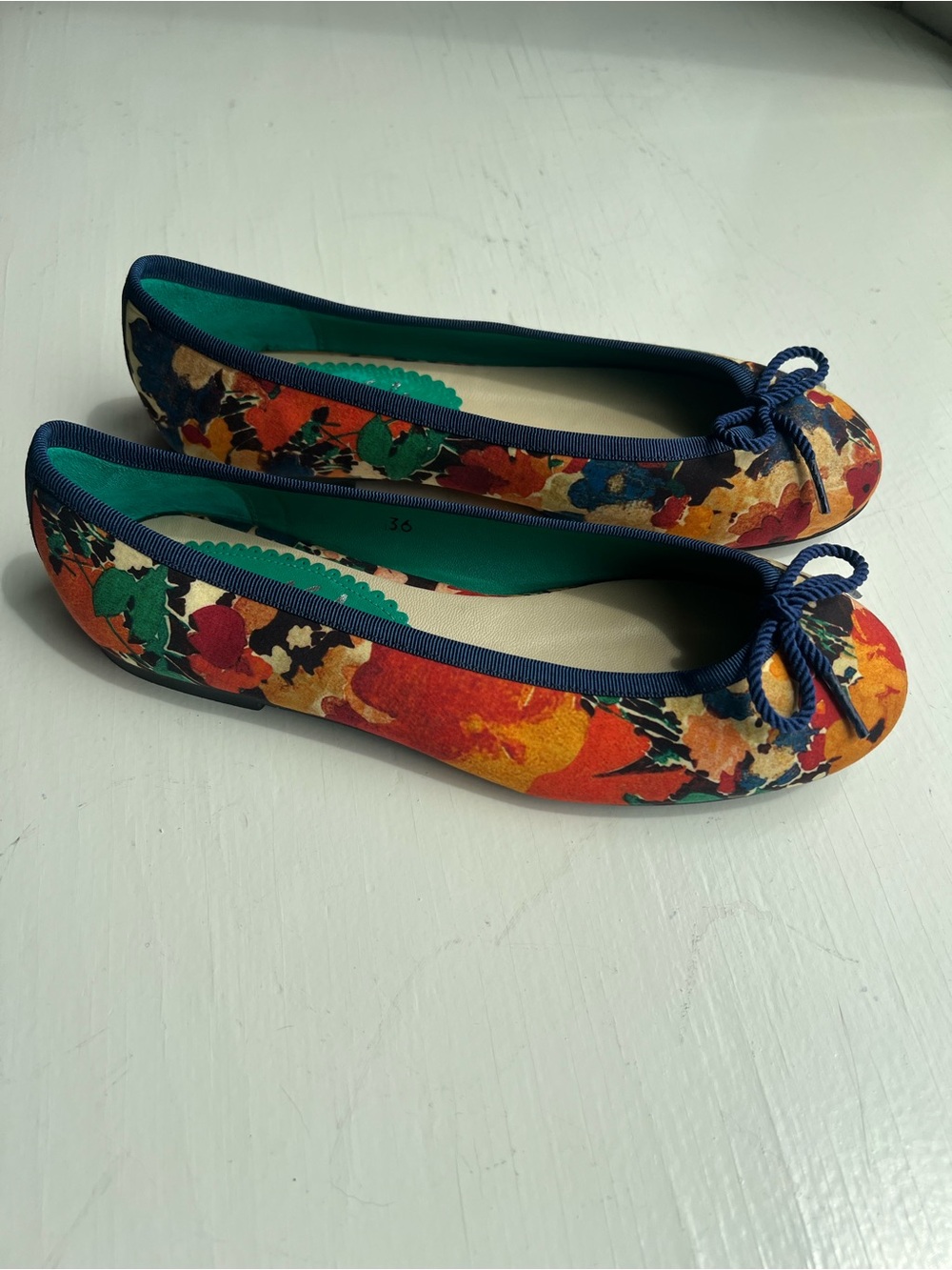 French Sole By Appointment to Liberty Ballet Flats, 36